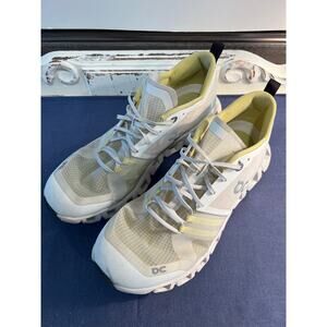 On Cloud X Shift White Yellow See Through Toe Box Women's Sneakers size 8